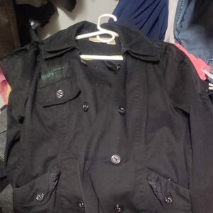 DKNY Black Double-Breasted Jacket